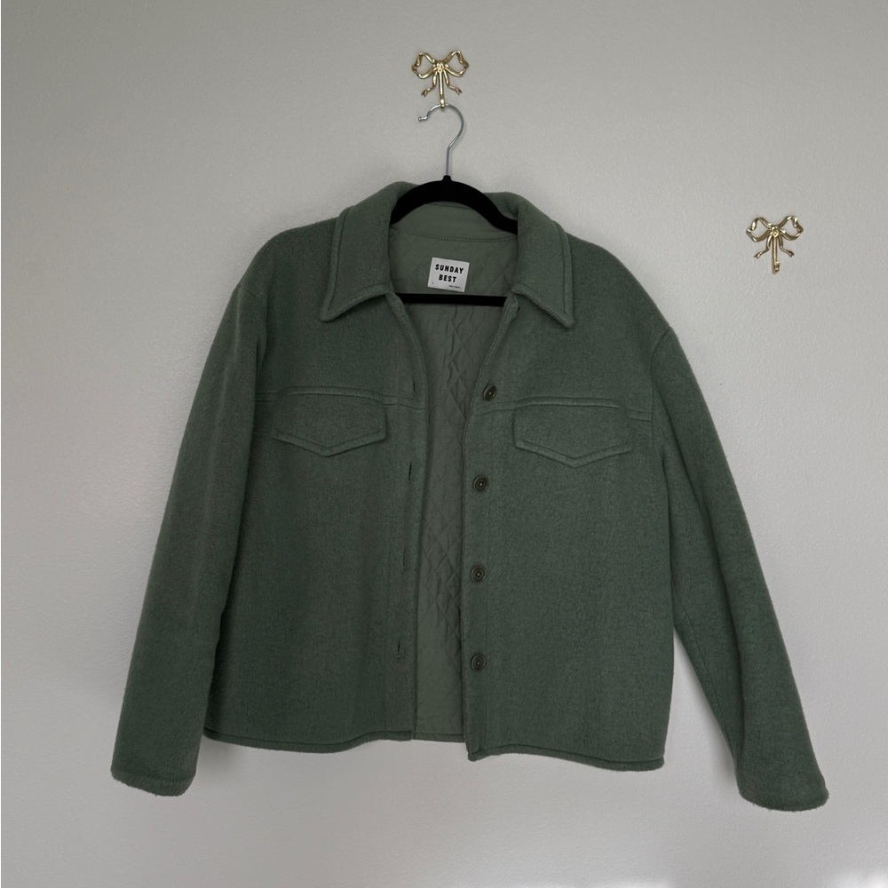 Aritzia Green Jacket - Picture 2 of 7